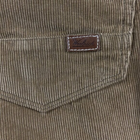 Woolrich Corduroy Pants Men's 40 x 32 Measures 43 x 32 Brown Flat Front - Picture 5 of 13